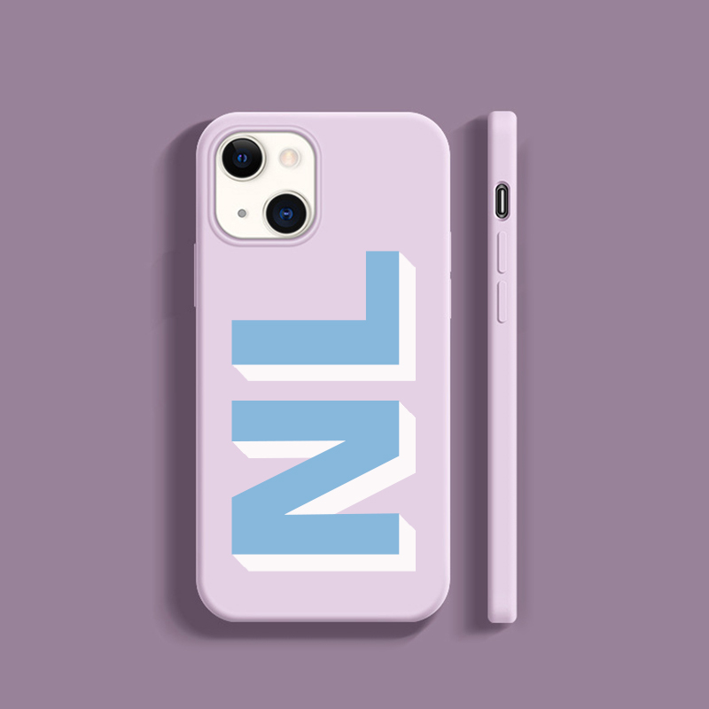 Personalised Monogram Silicone Phone Cover Case | OFCase002