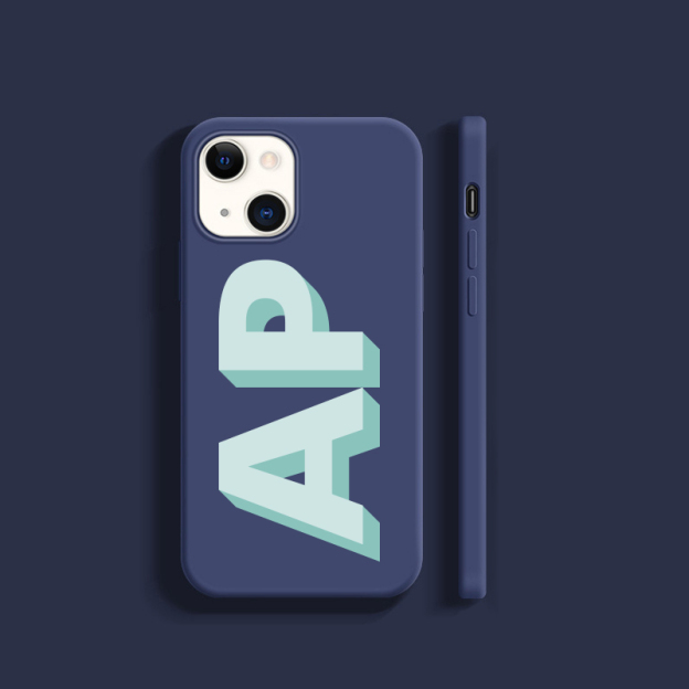 Personalised Monogram Silicone Phone Cover Case | OFCase002