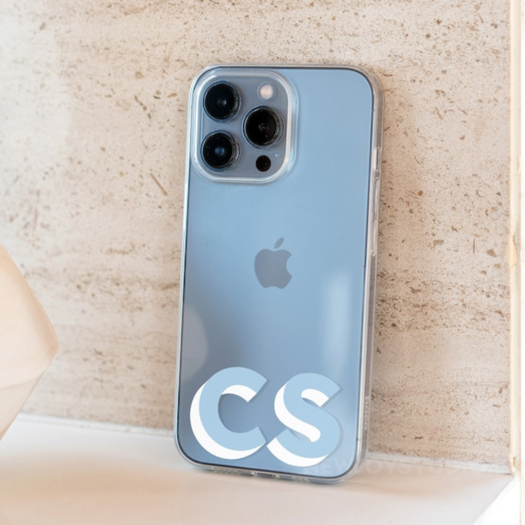 Personalized Monogram Initial Transparent Clear Phone Case | OFCase24
