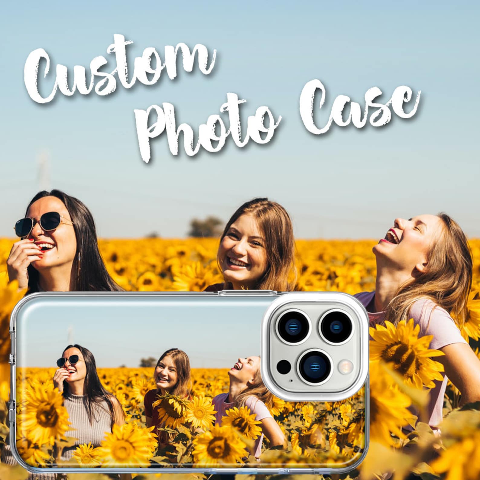 Personalised Photo Clear Silicone Phone Cover Case | OFCase014