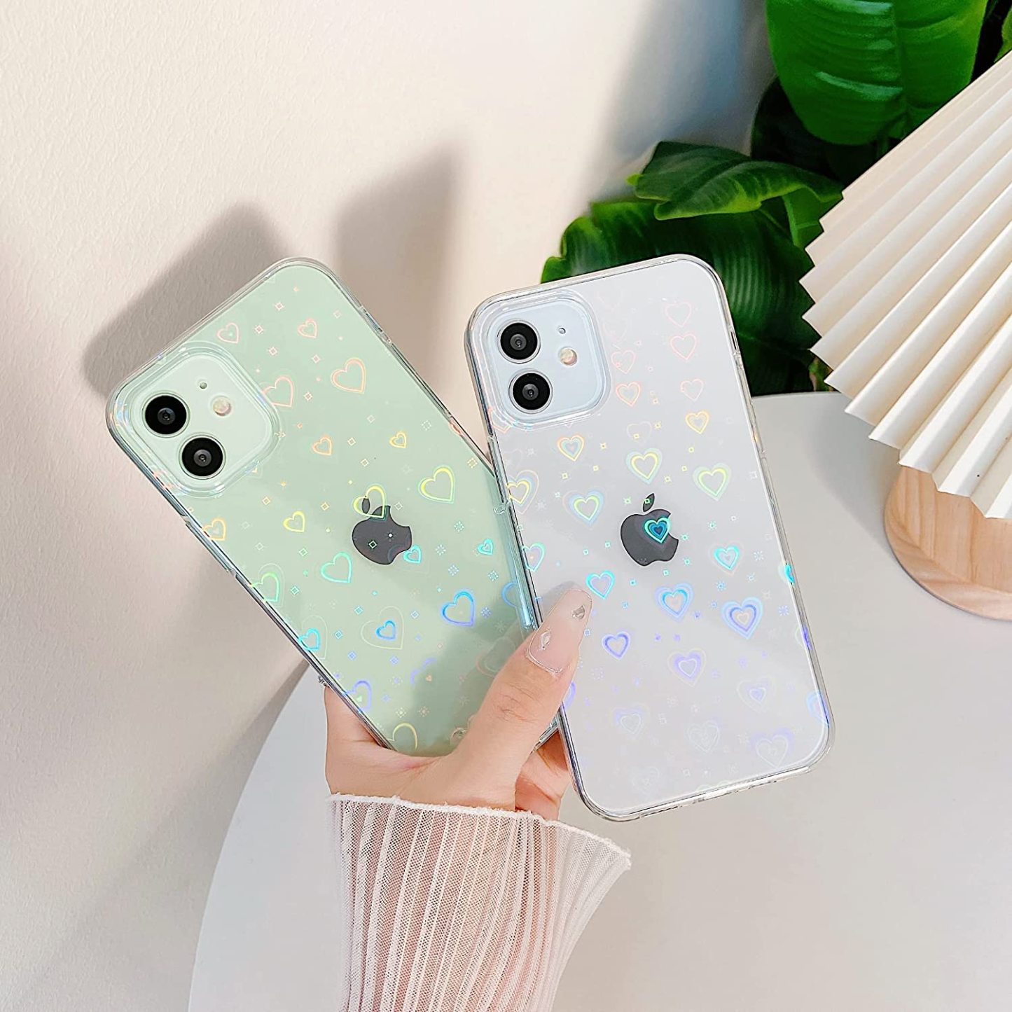 Cute Laser Heart Phone Cover Case | OFCase035