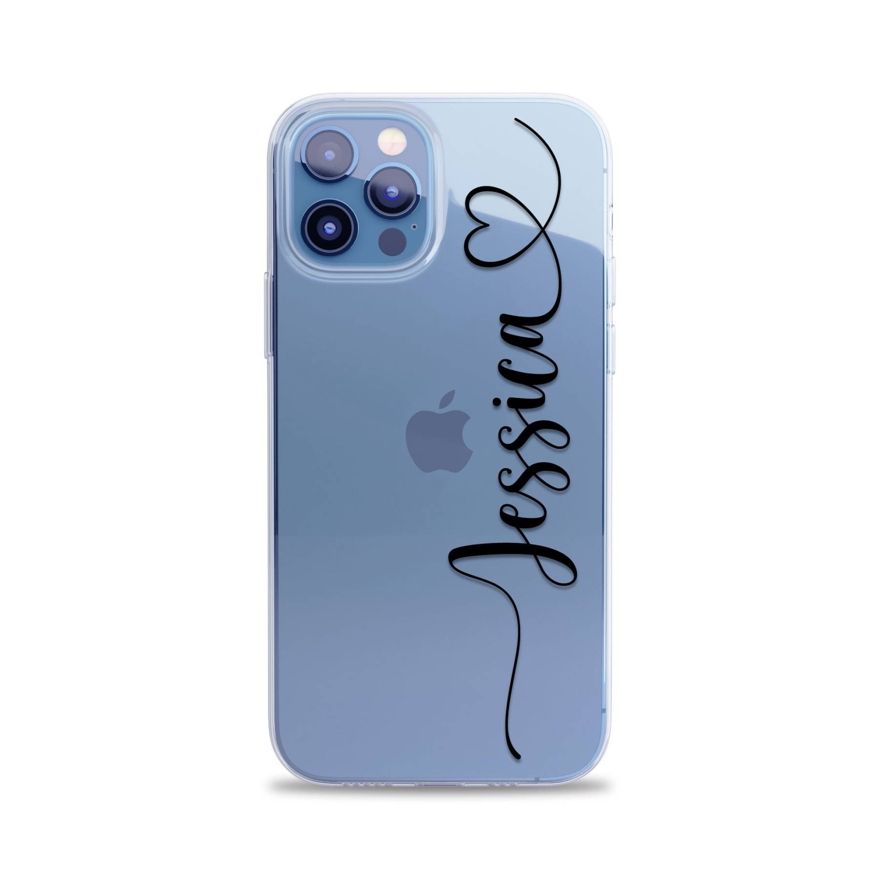 Personalised Side Heart Handwriting Cursive Script Cover Case | OFCase081