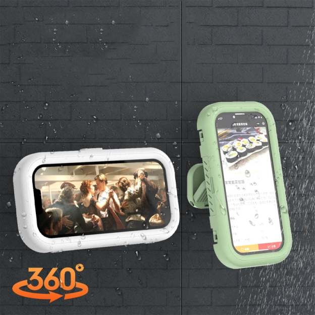Waterproof Shower Wall Mounted 360° Rotation Angle Adjustable Phone Holder | OFCase058