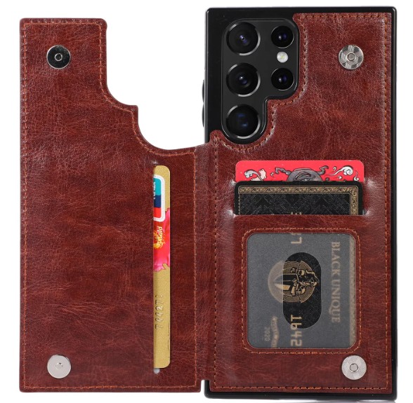 Personalized Leather Card Holder Phone Case | OFCase046