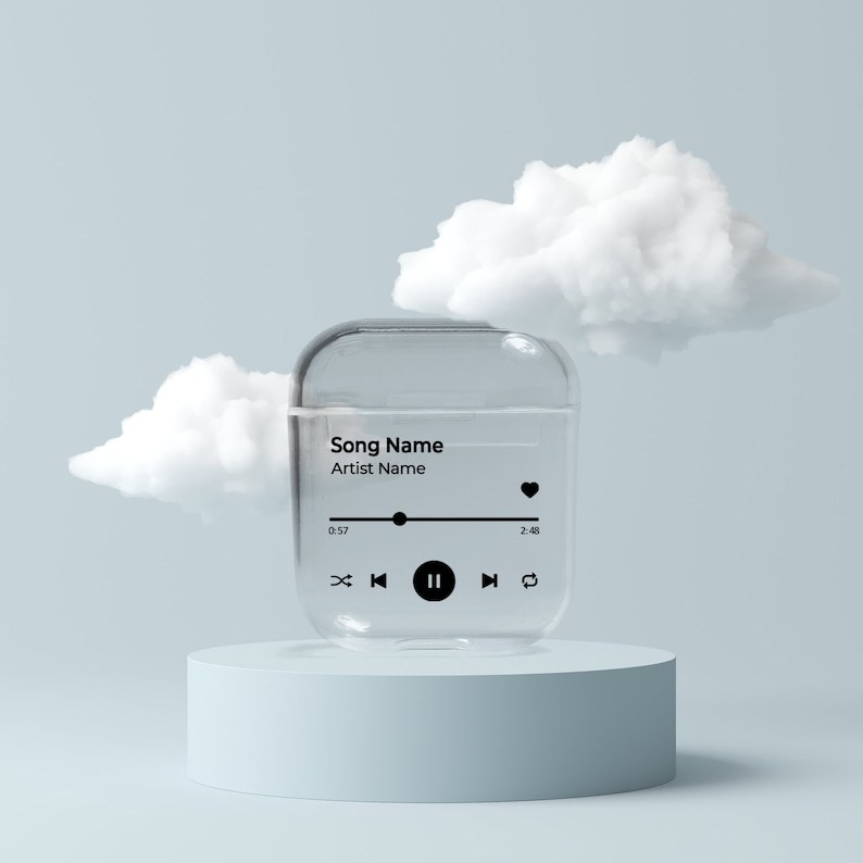 Personalised Silicone AirPod Case with Clip Keychain | OFPod05