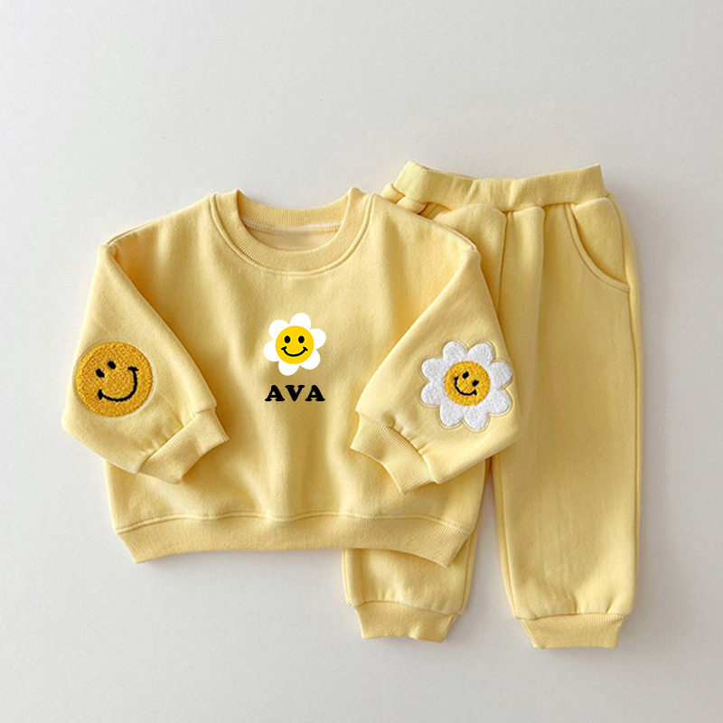 Personalized Kids Smile Sweatshirt outfit| Cloth39