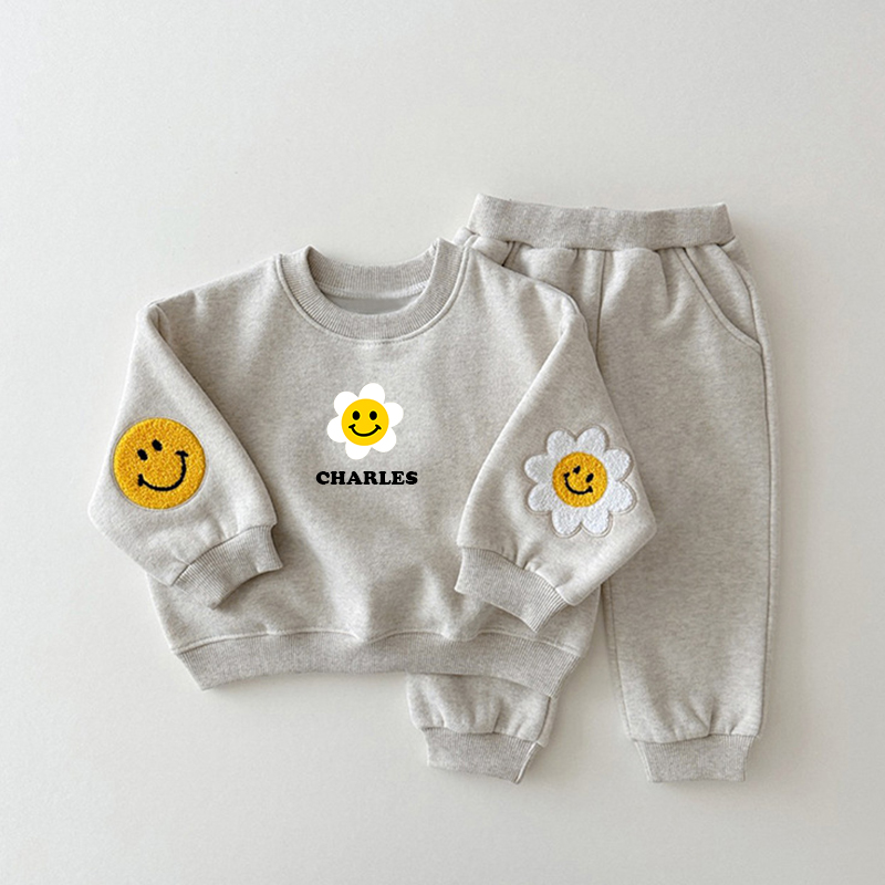 Personalized Kids Smile Sweatshirt outfit| Cloth39
