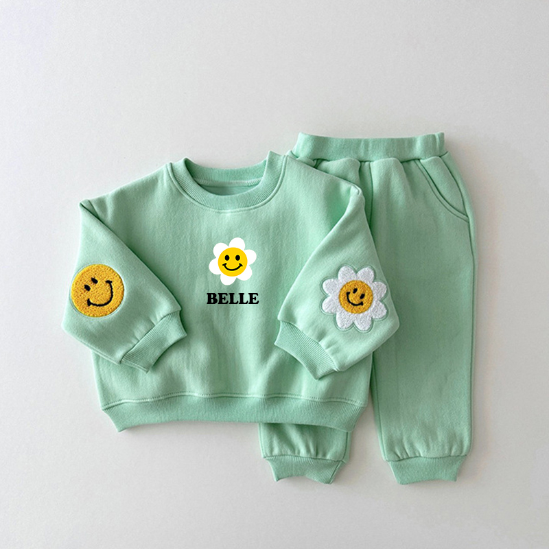 Personalized Kids Smile Sweatshirt outfit| Cloth39