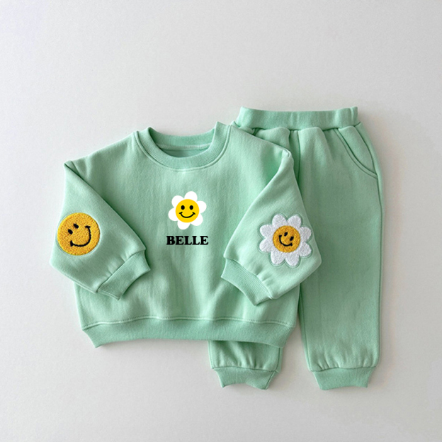 Personalized Kids Smile Sweatshirt outfit| Cloth39
