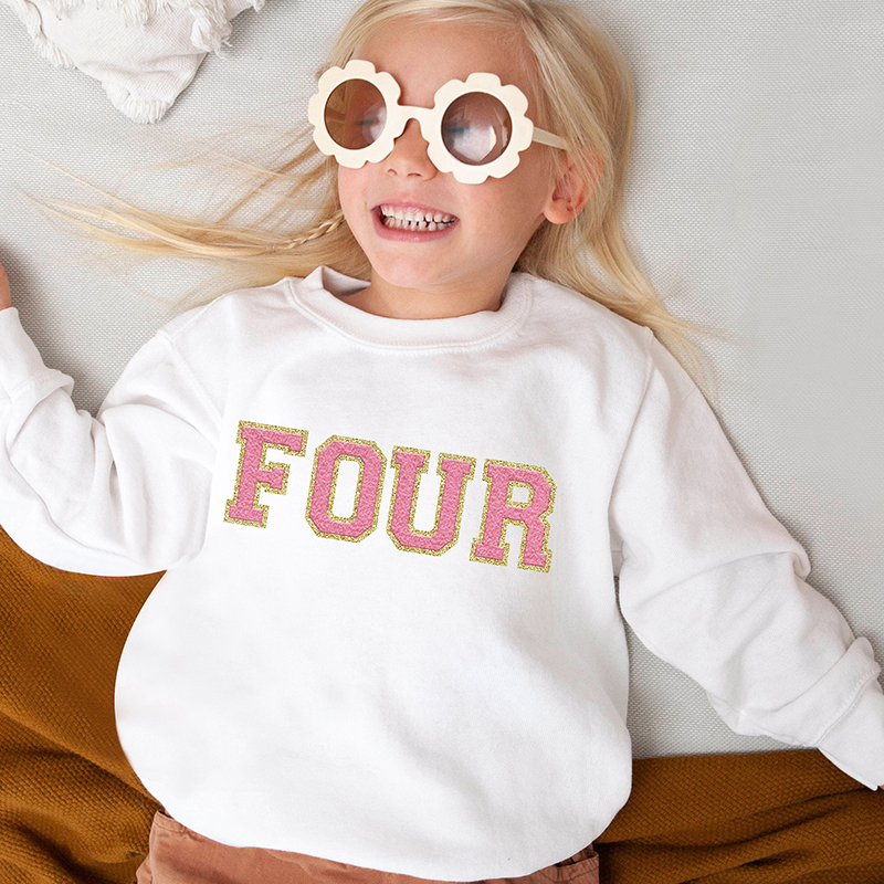 Personalized Kids Birthday Patch Sweatshirt| Cloth17