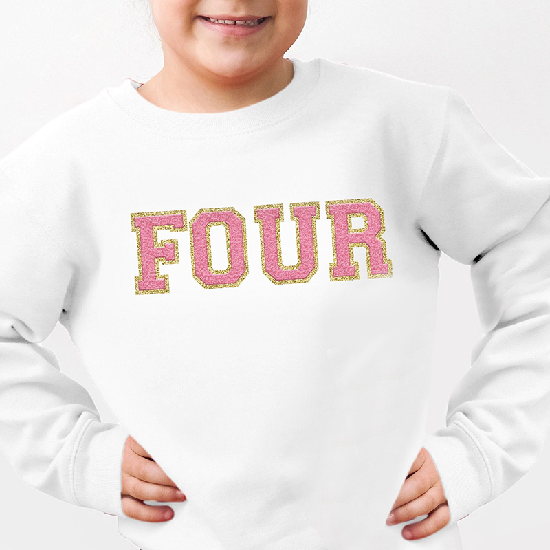 Personalized Kids Birthday Patch Sweatshirt| Cloth17
