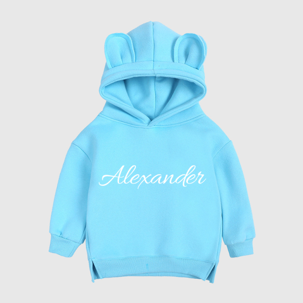 Personalized Kids Bear Hoodie | Cloth27