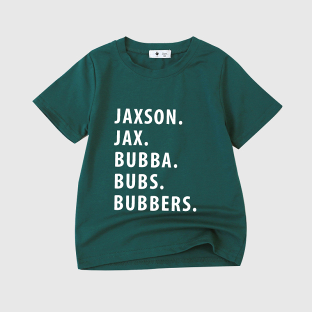 Personalized Kids Nickname Shirt| Cloth10