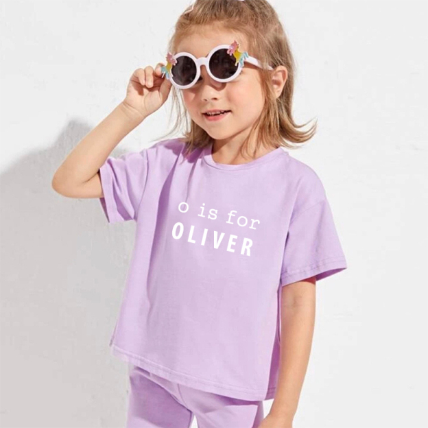 Personalized A is For Alphabet Toddler Set | Cloth08