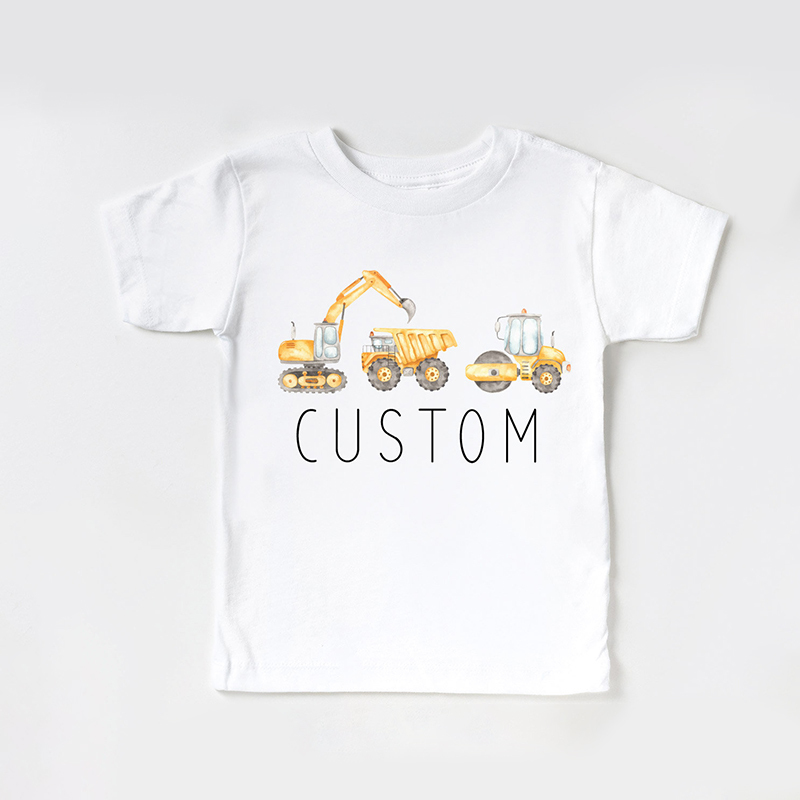 Personalized Kids Construction Shirt| Cloth14