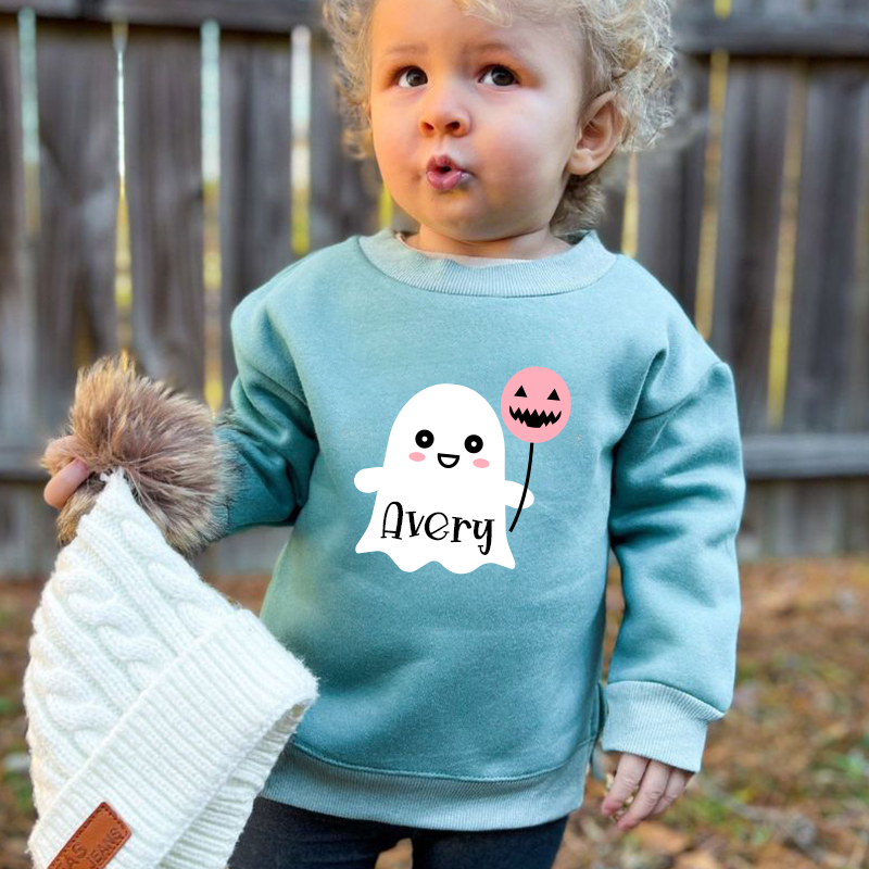 Personalized Long Sleeve Toddler Halloween T-Shirt| Cloth26