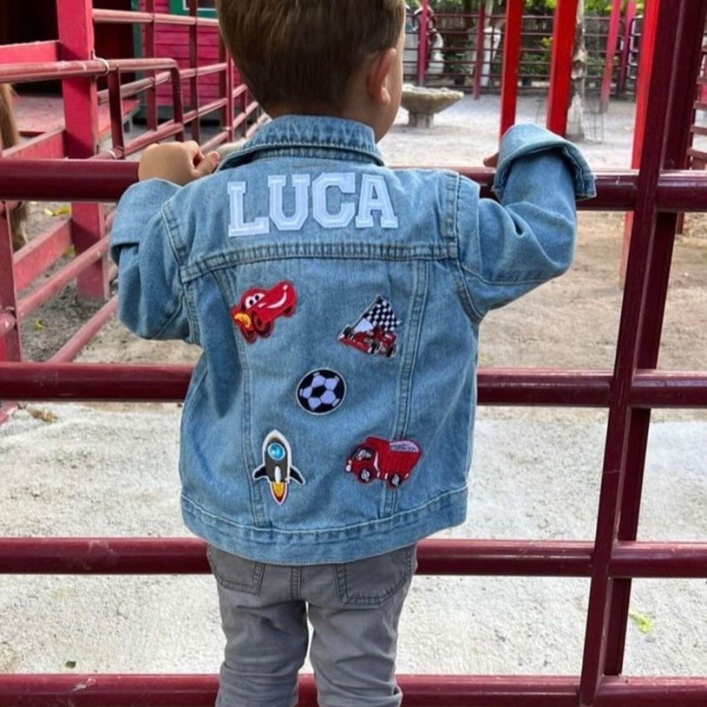 Personalized Kids Denim Patch  Jacket | inJacket04