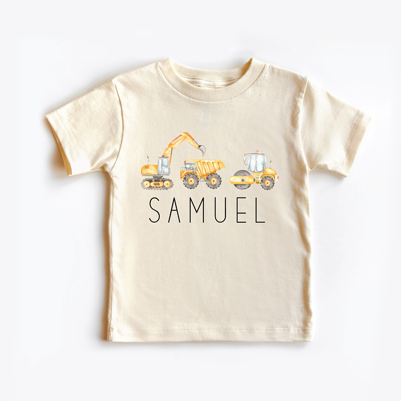 Personalized Kids Construction Shirt| Cloth14