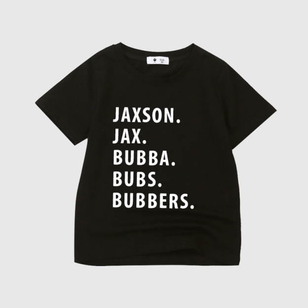 Personalized Kids Nickname Shirt| Cloth10