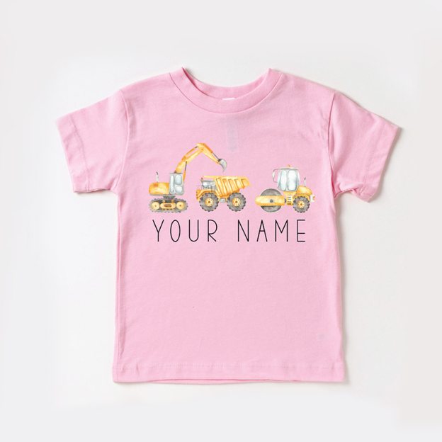 Personalized Kids Construction Shirt| Cloth14