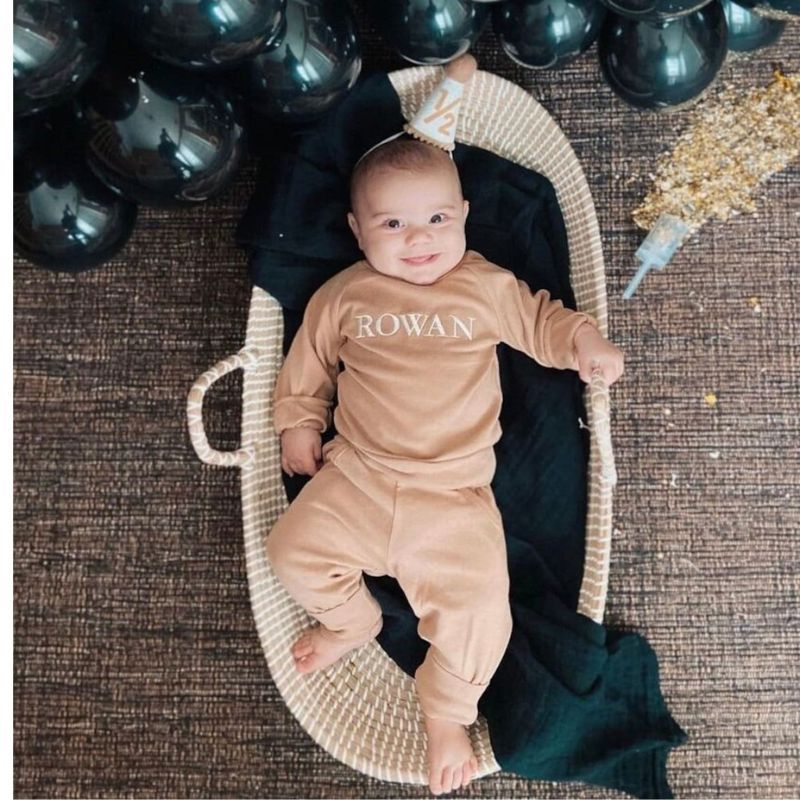 Personalized Kids Embroidered Sweatshirt outfit| Cloth16