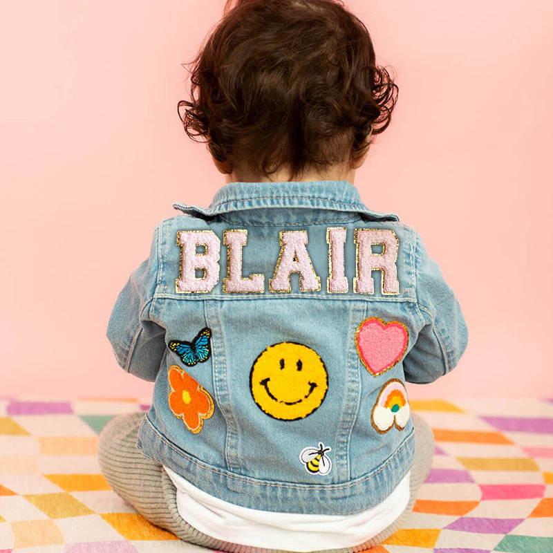 Personalized Kids Denim Patch Jacket| Cloth22