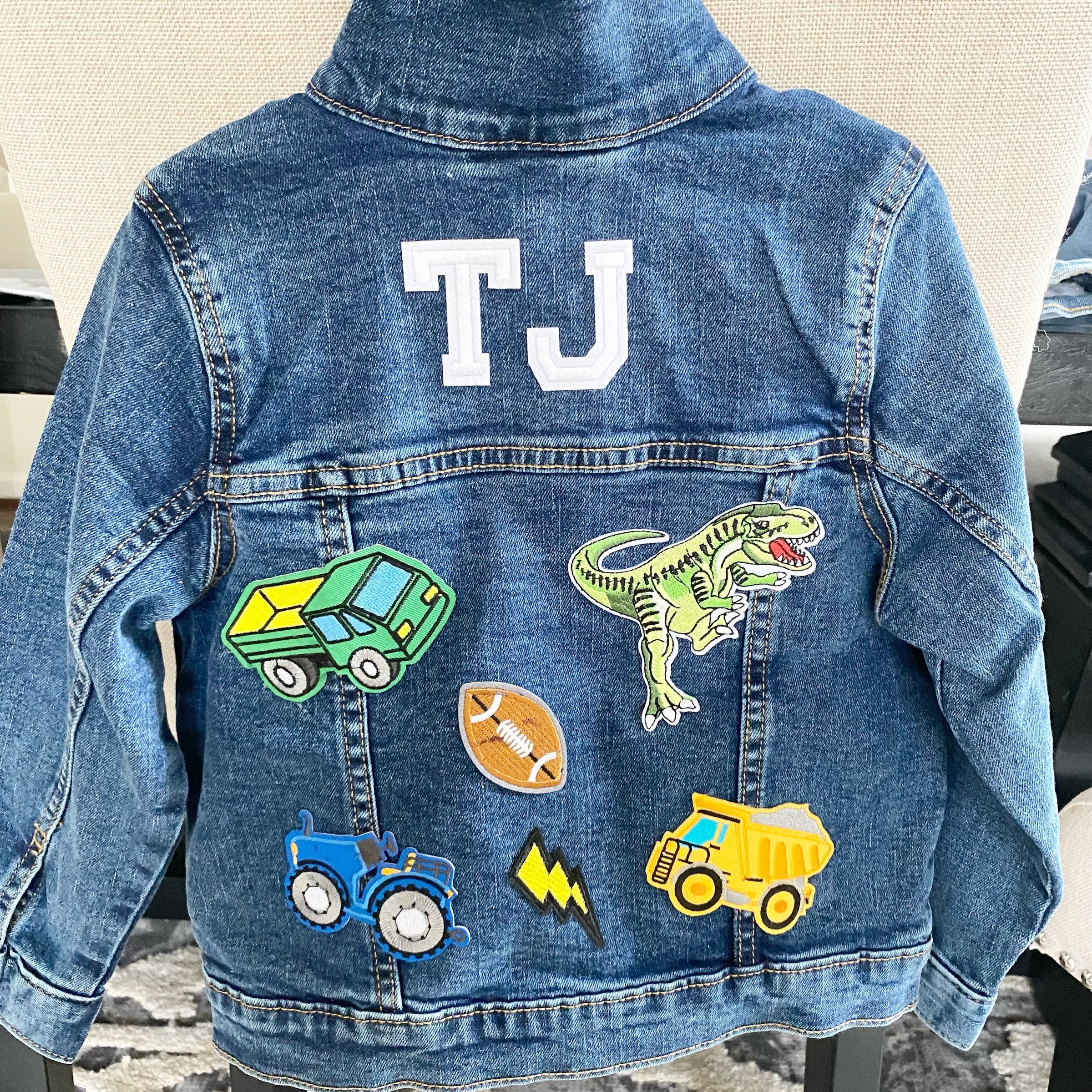 Personalized Kids Denim Patch  Jacket | inJacket04