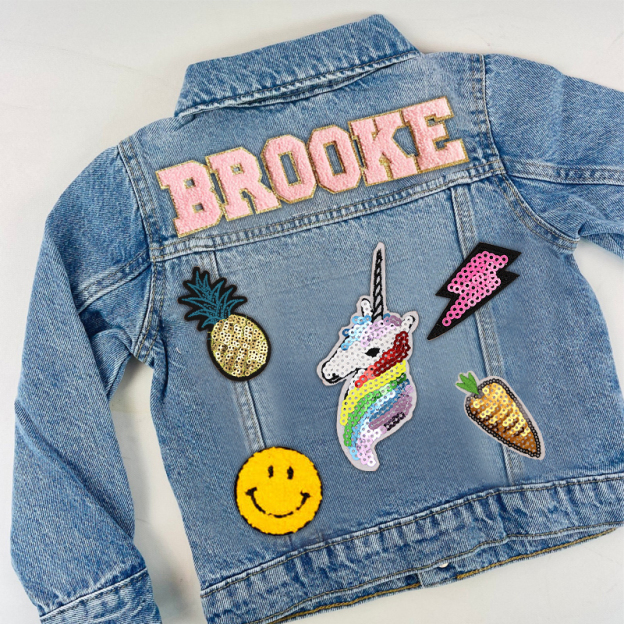 Personalized Kids Denim Patch Jacket| Cloth22