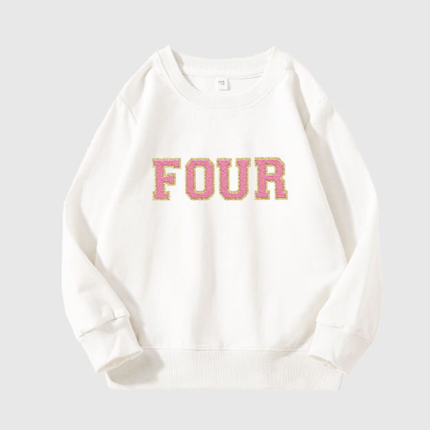 Personalized Kids Birthday Patch Sweatshirt| Cloth17