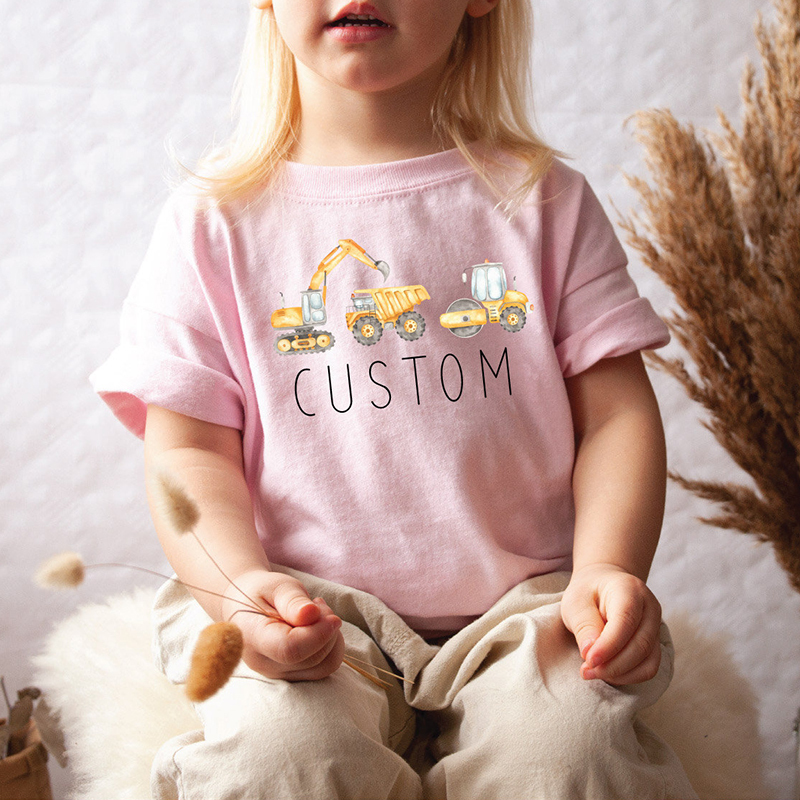 Personalized Kids Construction Shirt| Cloth14
