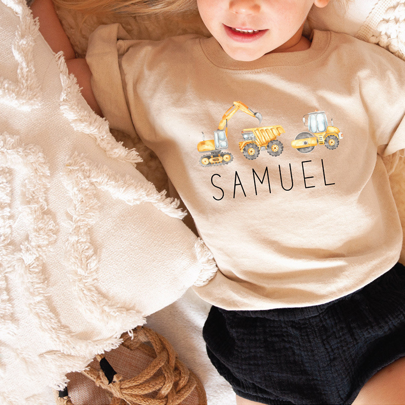 Personalized Kids Construction Shirt| Cloth14