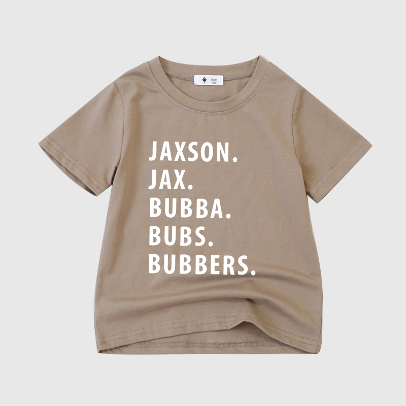Personalized Kids Nickname Shirt| Cloth10