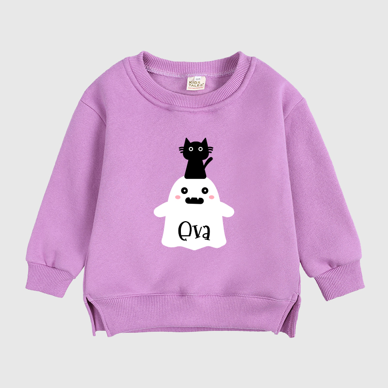 Personalized Long Sleeve Toddler Halloween T-Shirt| Cloth26