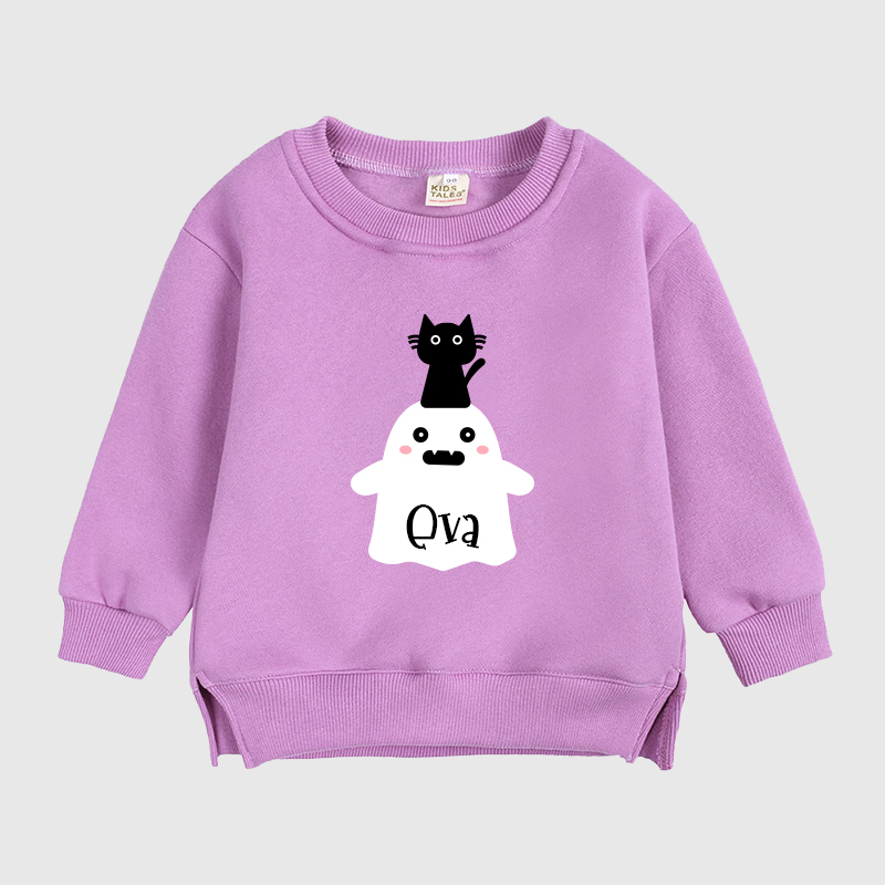 Personalized Long Sleeve Toddler Halloween T-Shirt| Cloth26