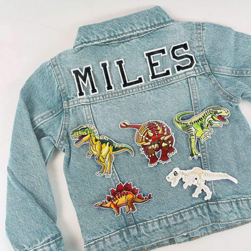 Personalized Kids Denim Patch  Jacket | inJacket04
