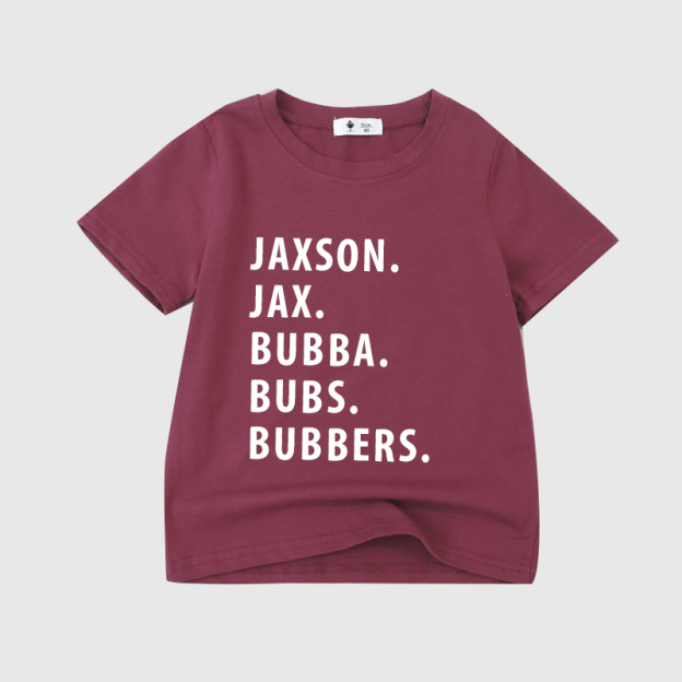 Personalized Kids Nickname Shirt| Cloth10