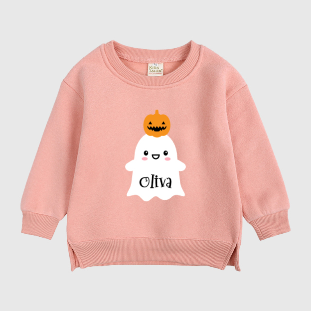 Personalized Long Sleeve Toddler Halloween T-Shirt| Cloth26