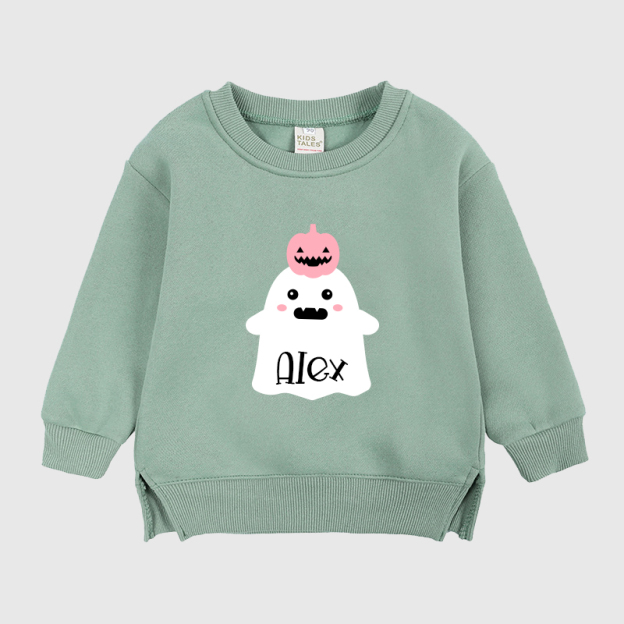 Personalized Long Sleeve Toddler Halloween T-Shirt| Cloth26