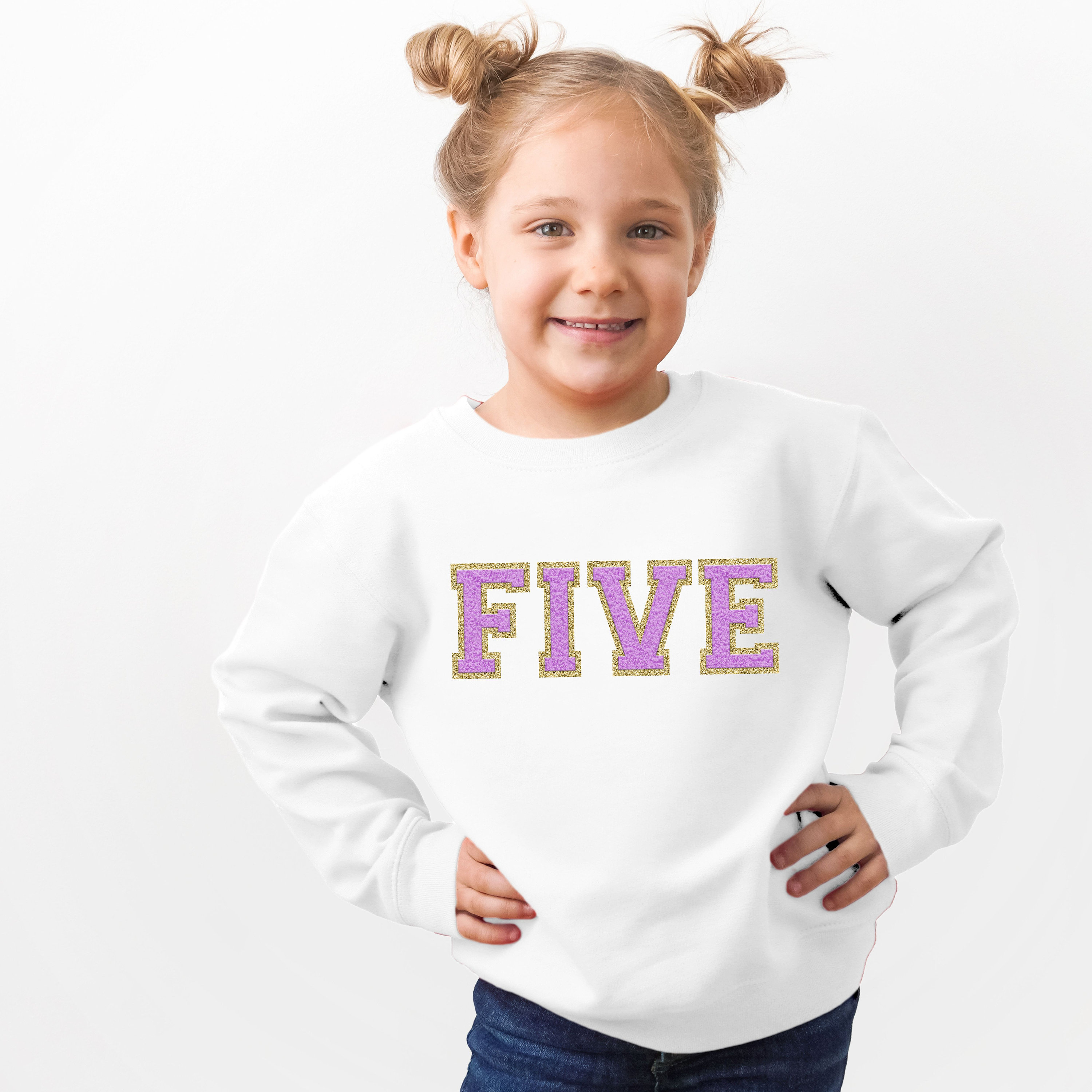 Personalized Kids Patch Birthday Sweatshirt| Cloth17