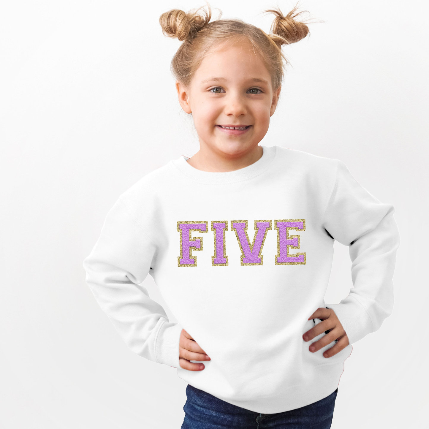 Personalized Kids Patch Birthday Sweatshirt| Cloth17