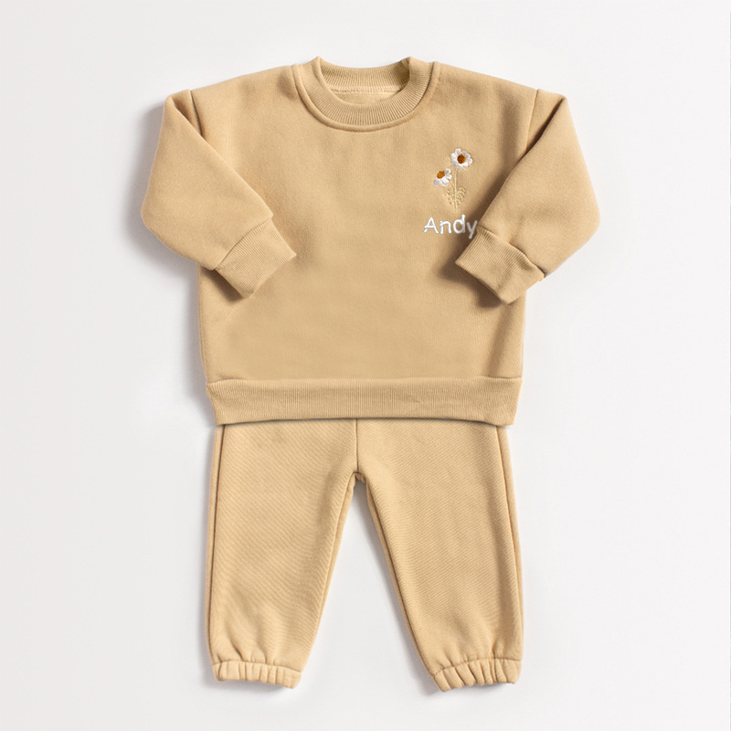 Personalized Baby Name Rainbow Sweatshirt Romper| Cloth34