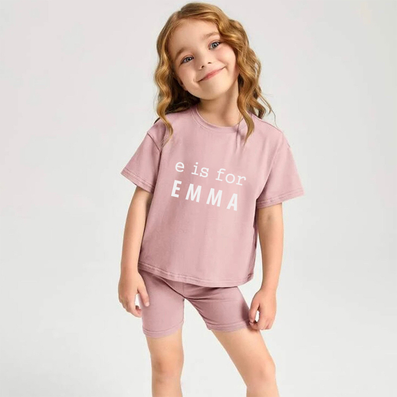 Personalized A is For Alphabet Toddler Set | Cloth08