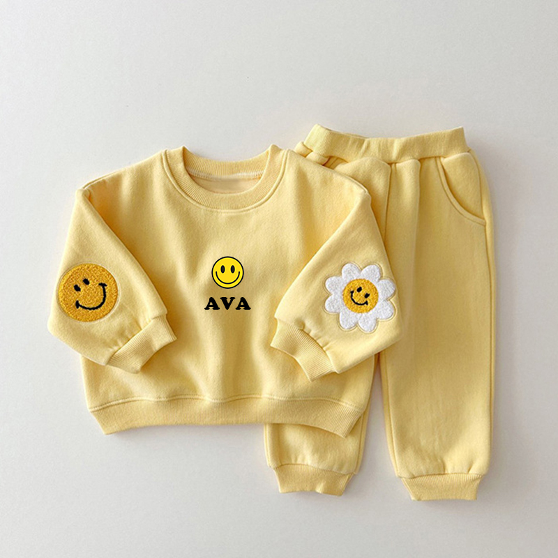 Personalized Kids Smile Sweatshirt outfit| Cloth40