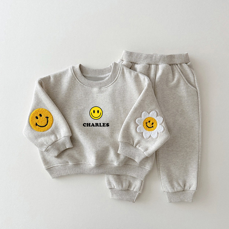 Personalized Kids Smile Sweatshirt outfit| Cloth40