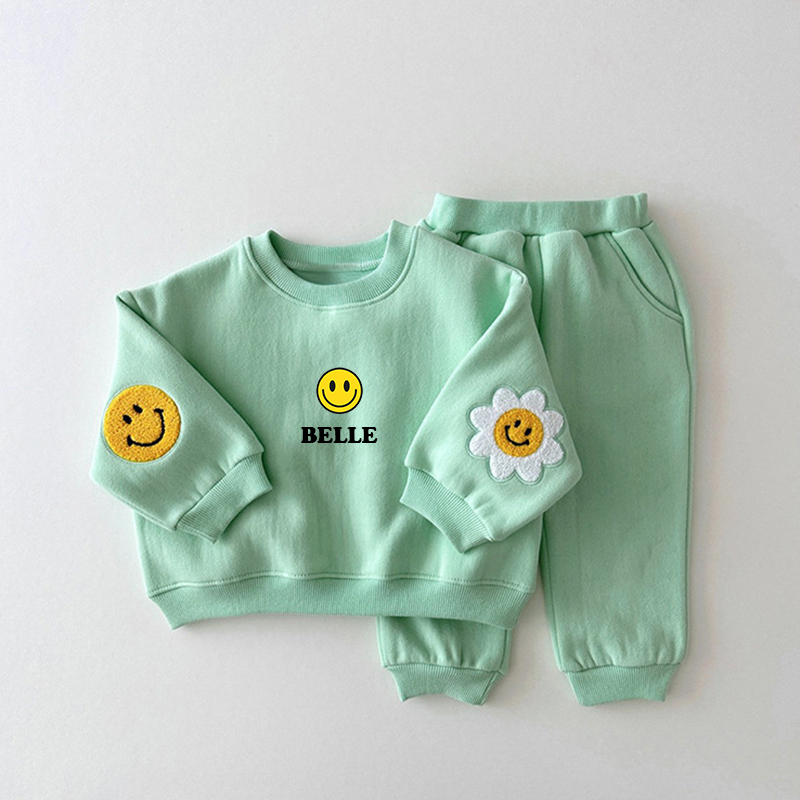 Personalized Kids Smile Sweatshirt outfit| Cloth40