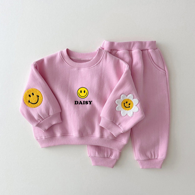 Personalized Kids Smile Sweatshirt outfit| Cloth40
