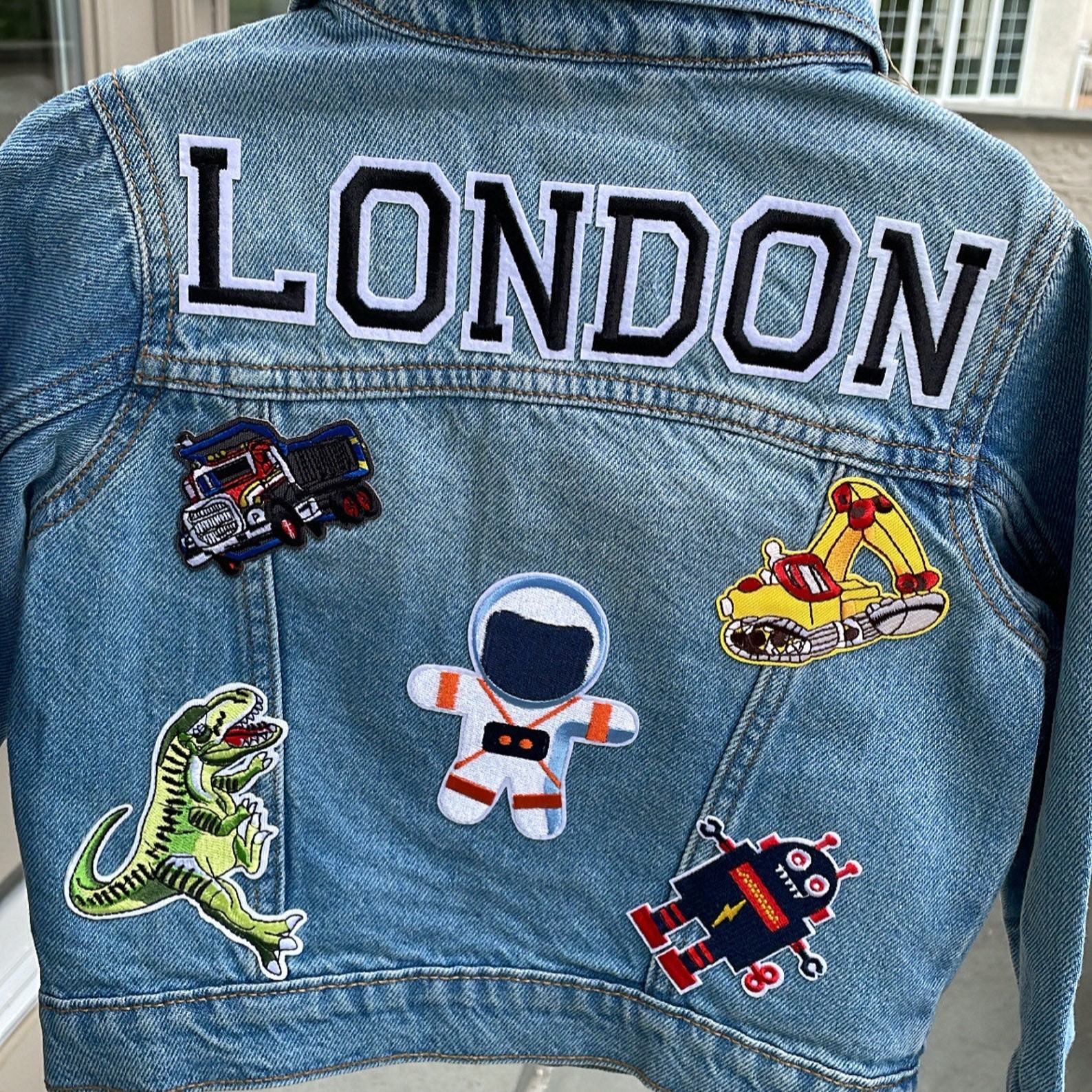 Personalized Kids Denim Patch  Jacket | inJacket04
