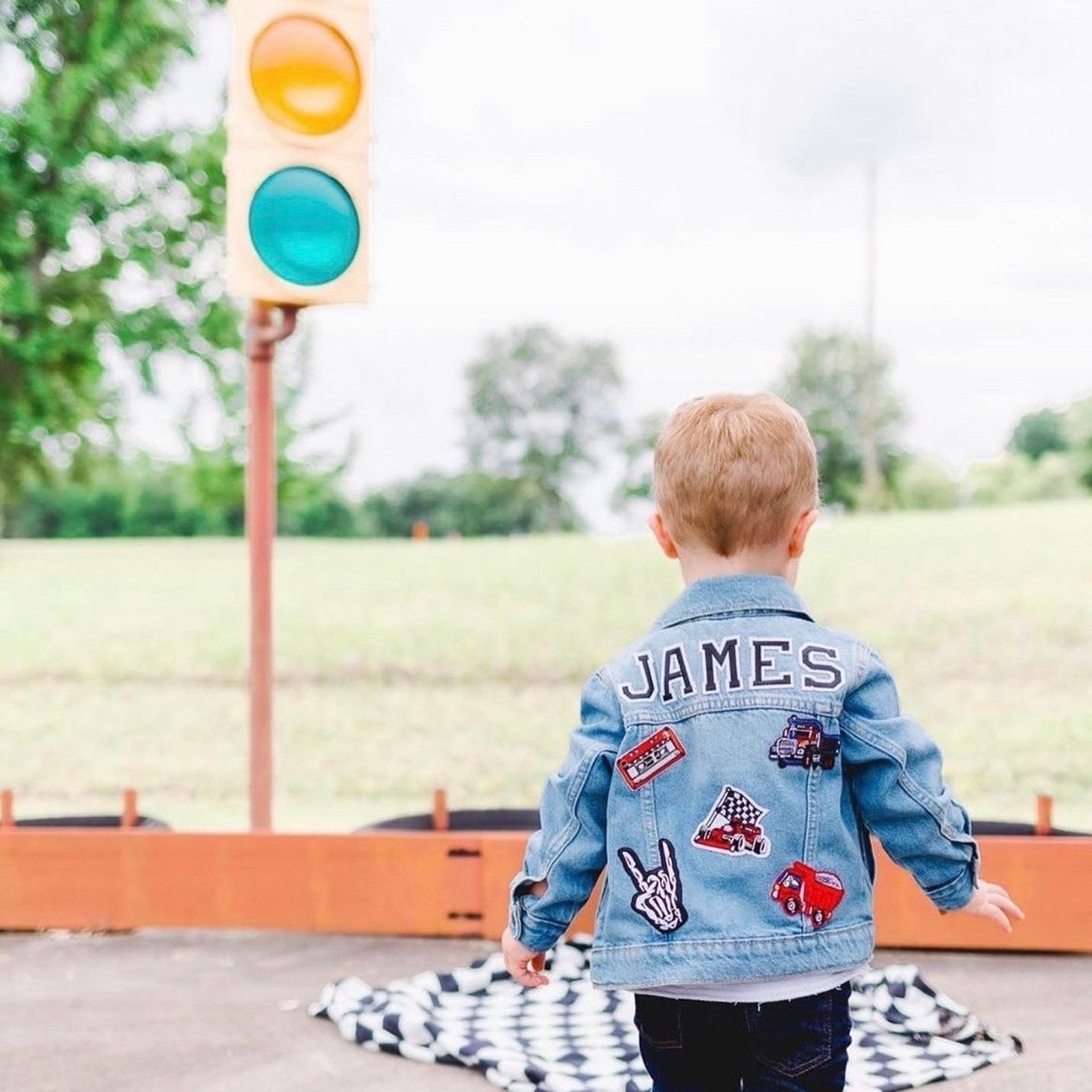 Personalized Kids Denim Patch  Jacket | inJacket04
