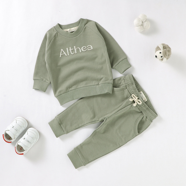 Personalized Kids Embroidered Sweatshirt outfit| Cloth16