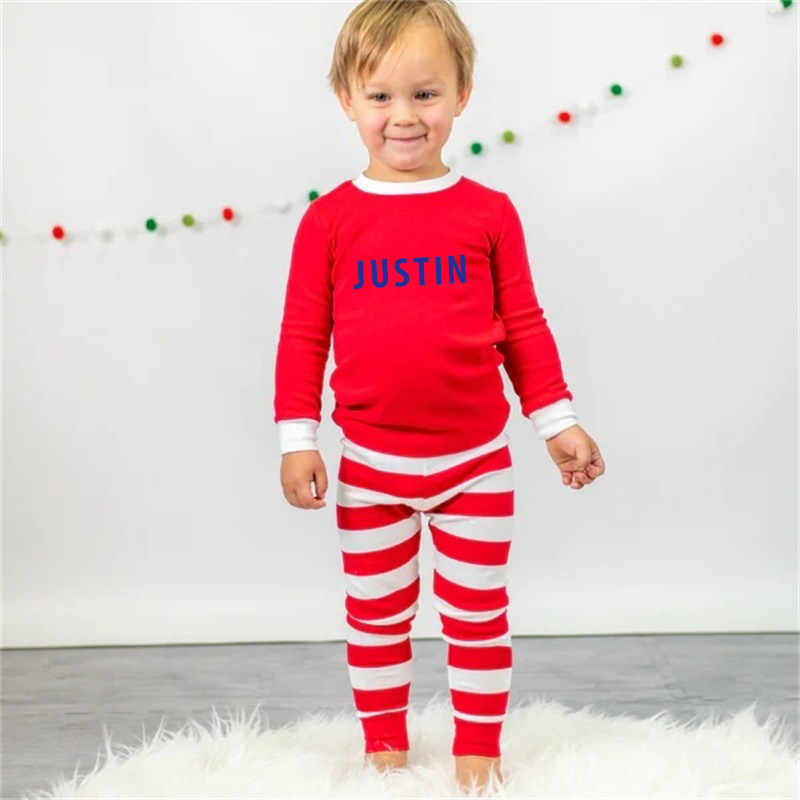 Personalized Kids Christmas Pajamas Set| Cloth24